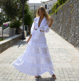 Top Paloma Ricamo