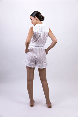 TOP ILARY RICAMO BIANCO